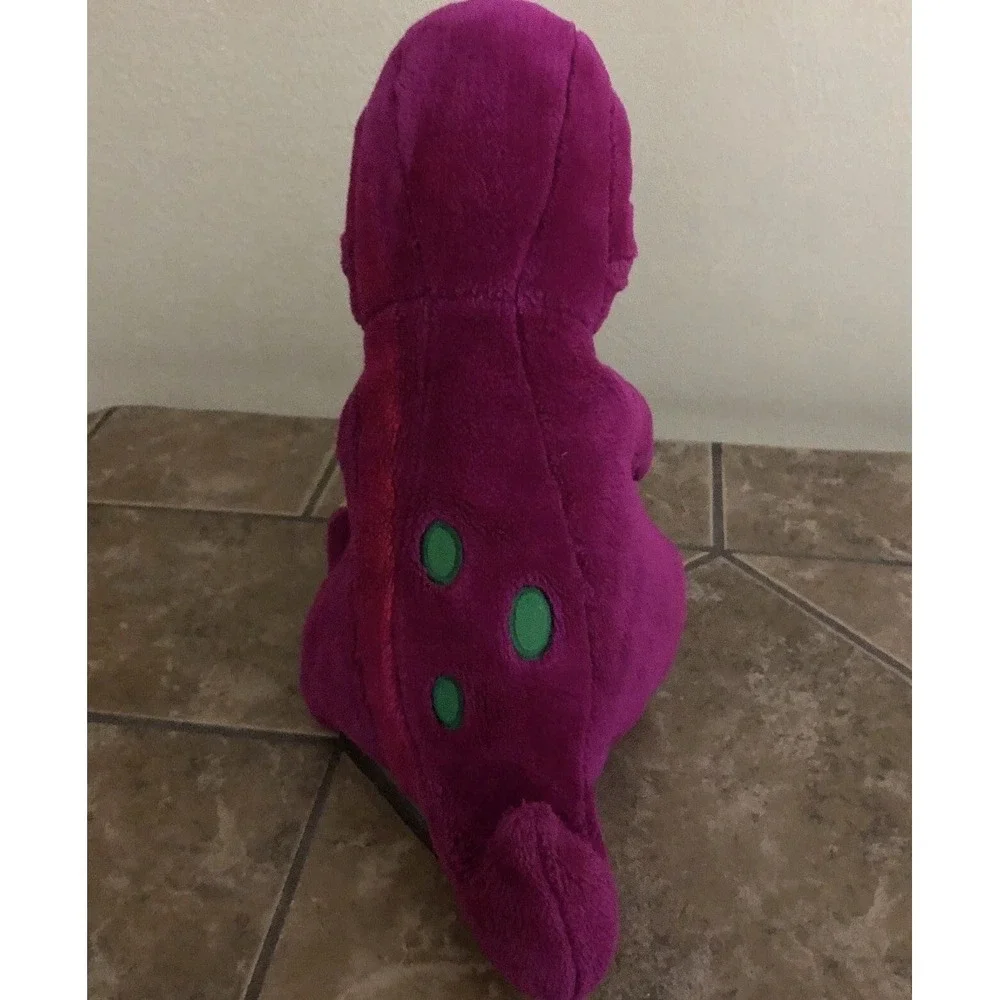 Barney‎ The Purple Dinosaur Plush Dakin Open Mouth 1992 Vintage Sitting So Cute